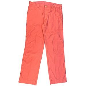 Ralph Lauren Chino Pants 36x30 Suffield Pima Cotton Salmon Preppy Vintage 90s‎